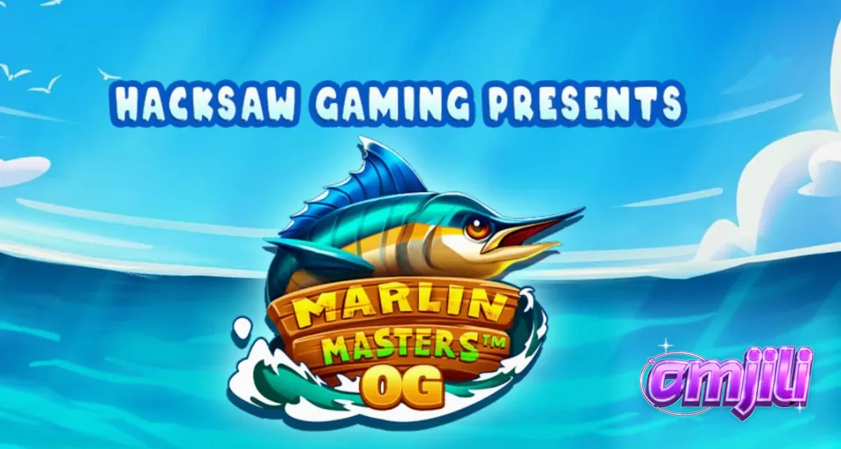 Marlin Masters OG slot game interface na nagpapakita ng fishing theme at mga reel.